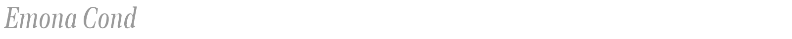 Emona Cond font preview